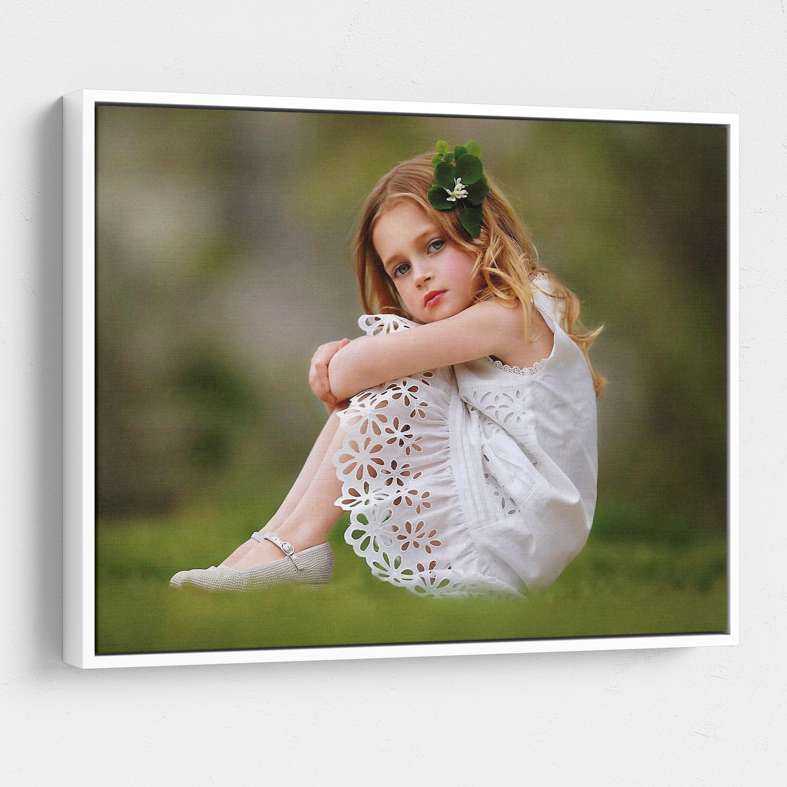 P&L ART. Personalized Custom Canvas Prints: Photo On Canvas Transform Your Photos into Stunning Framed Wall Art Digitally Printed Photo To Canvas Ideal for Home Decor Gifts Keepsakes White 11X14