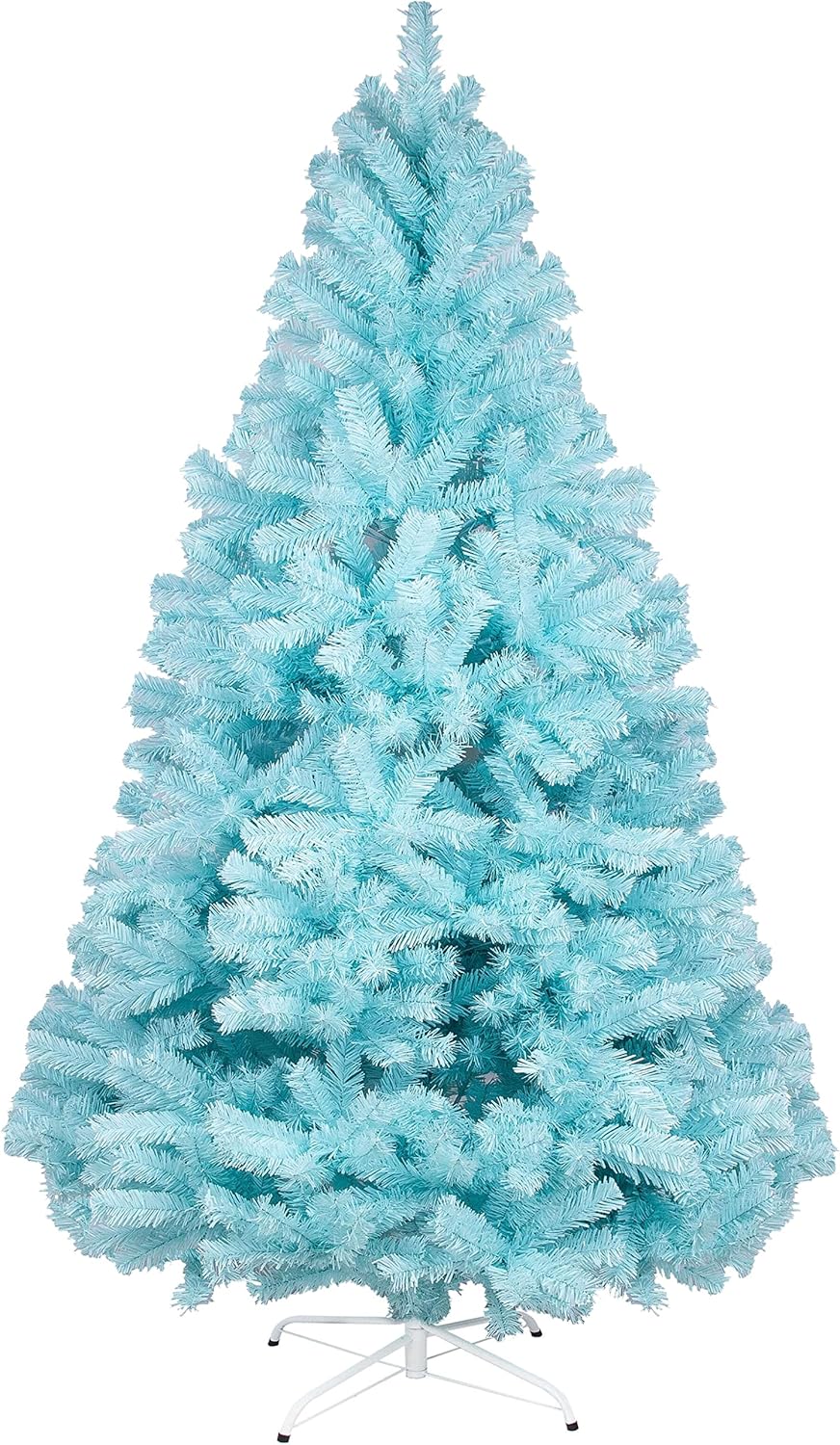 Trees - 7.5FT 1,800 Tips Artificial Christmas Pine Tree Holiday Decoration with Metal Stand Easy Assembly for Outdoor and Indoor Decor Blue