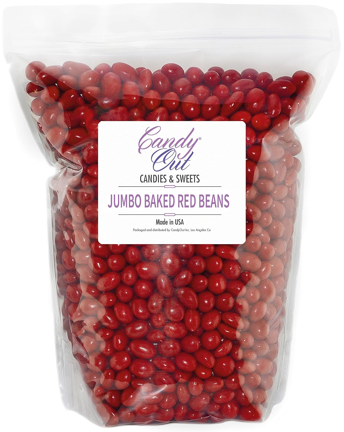 CandyOut Boston Beans Red Candy Coated Peanuts in 5 Pound