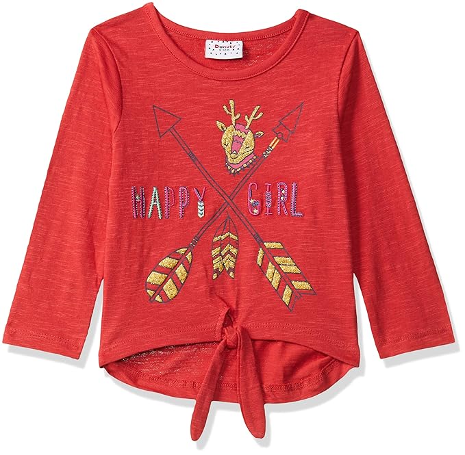 Girl's T-Shirt(Colors & Print May Vary)