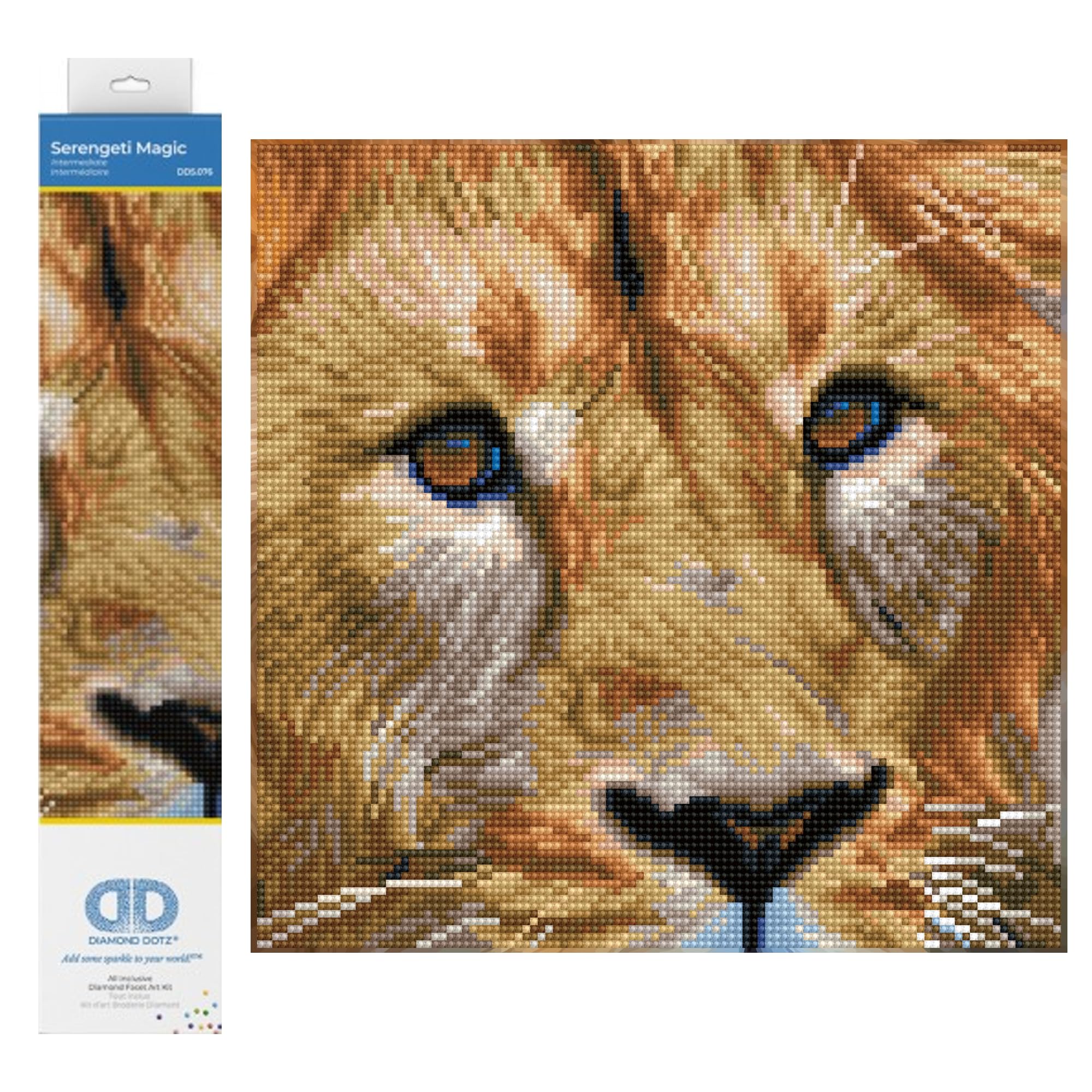 DIAMOND DOTZ Painting Kit, Intermediate Kit, DD5, serengeti magic, 30 x 30 cm โ image 1