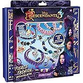 Make It Real Disney Descendants 3 Fierce Fashion Jewelry Kit - DIY Bead & Charm Bracelet Making Set, Includes Supplies, Beads, Charms, Descendants Book - Create 8 Bracelets, for Ages 8