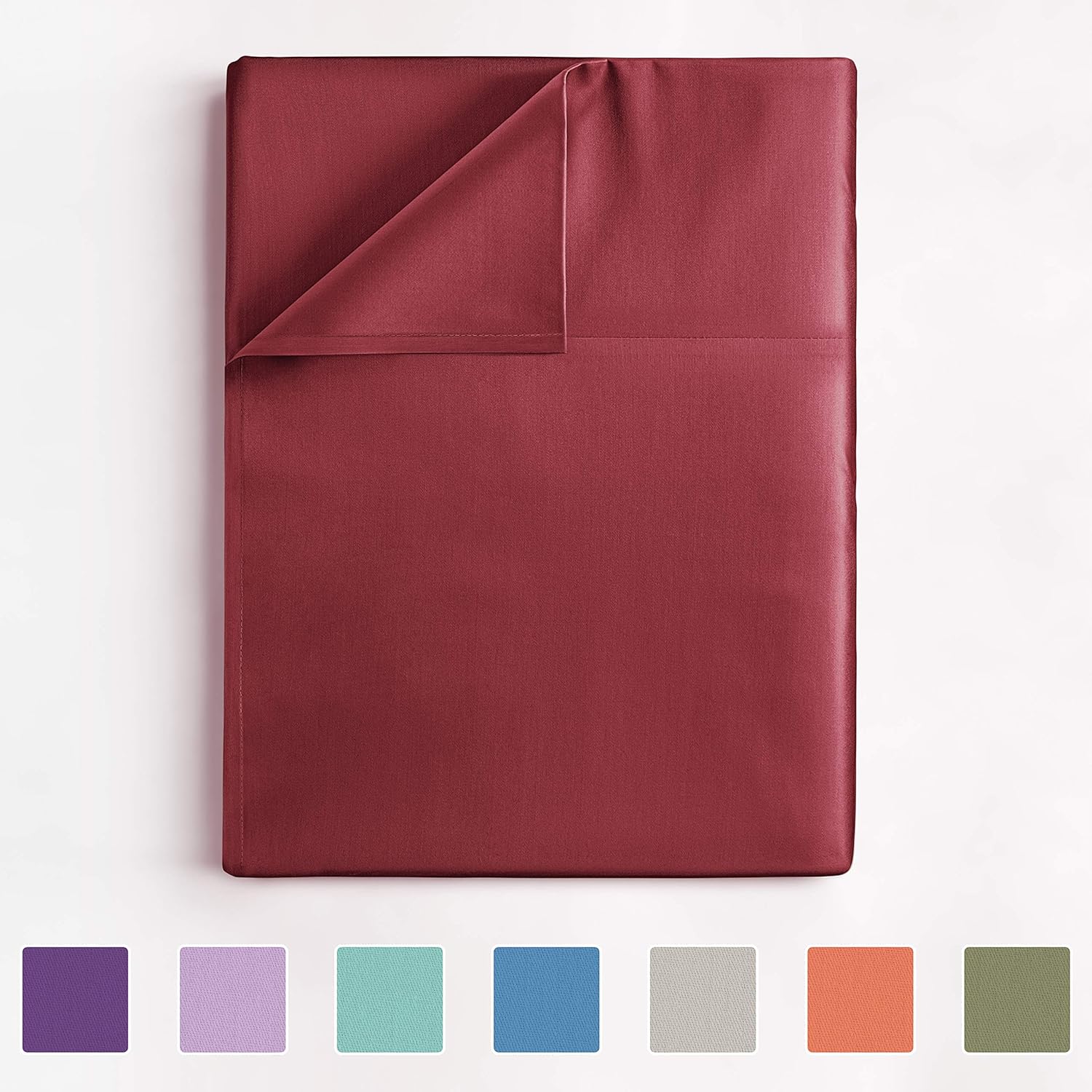 King Size Flat Sheet - Single Flat Sheet King - King Flat Sheet Only - Flat Sheet Deep Pocket - Flat Sheet for King Mattress - Softer Than Egyptian Cotton - King - 1 Flat Sheet Only King: Home & Kitchen