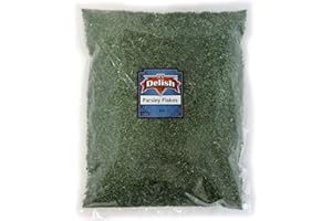 IT'S DELISH Dried Parsley Flakes by Its Delish – 8 Oz Bulk – Long Term Food Storage - Dried and Chopped, Best for Seasoning & Garnishing
