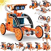 STEM 13-in-1 Education Solar Robot Toys for Age 8-12, DIY Building Science Experiment Robots Kit Birthday Gifts for 8 9 10 11 12 Years Old Boys Girls Kids Teens, Solar Powered by The Sun