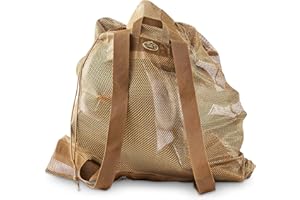 RIG EM RIGHT Rig'Em Right Waterfowl Top Dog Mesh Decoy Bag with Shoulder Straps, Cinch Top and More (Tan)
