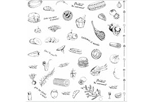 THE LOYAL PRINT Technopaper Premium Deli Paper 12"x12"- 1,000 Pack - Water & Grease Resistant -Biodegradable, 100% Recyclable and No Wax Coating, Tray Liner (White, FoodPrint)