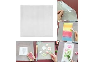 JBQUEEN Alinacutle 1pc 9.2in x 9.2in Sticky Mat Stencil Stick Pad Multi-Use Non-Slip Sticky Mats for DIY Art Card Making Hold Your Cards Tock in Place, Easy to Clean Reusable