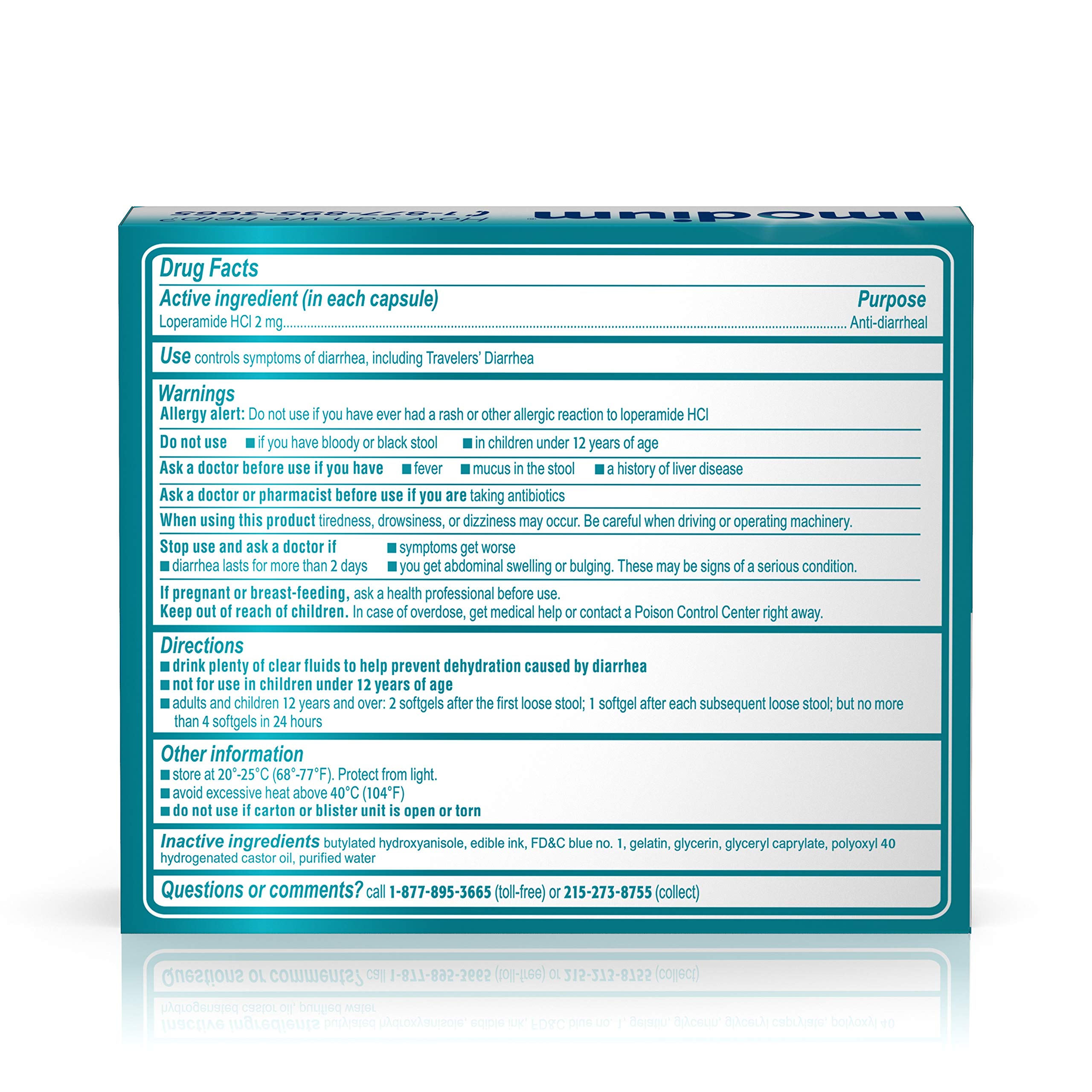 Imodium AD AntiDiarrheal Softgels with Loperamide Hydrochloride