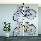 Relaxdays Telescoping Bike Stand 2 Bicycles Adjustable 160-340cm Aluminium view 3