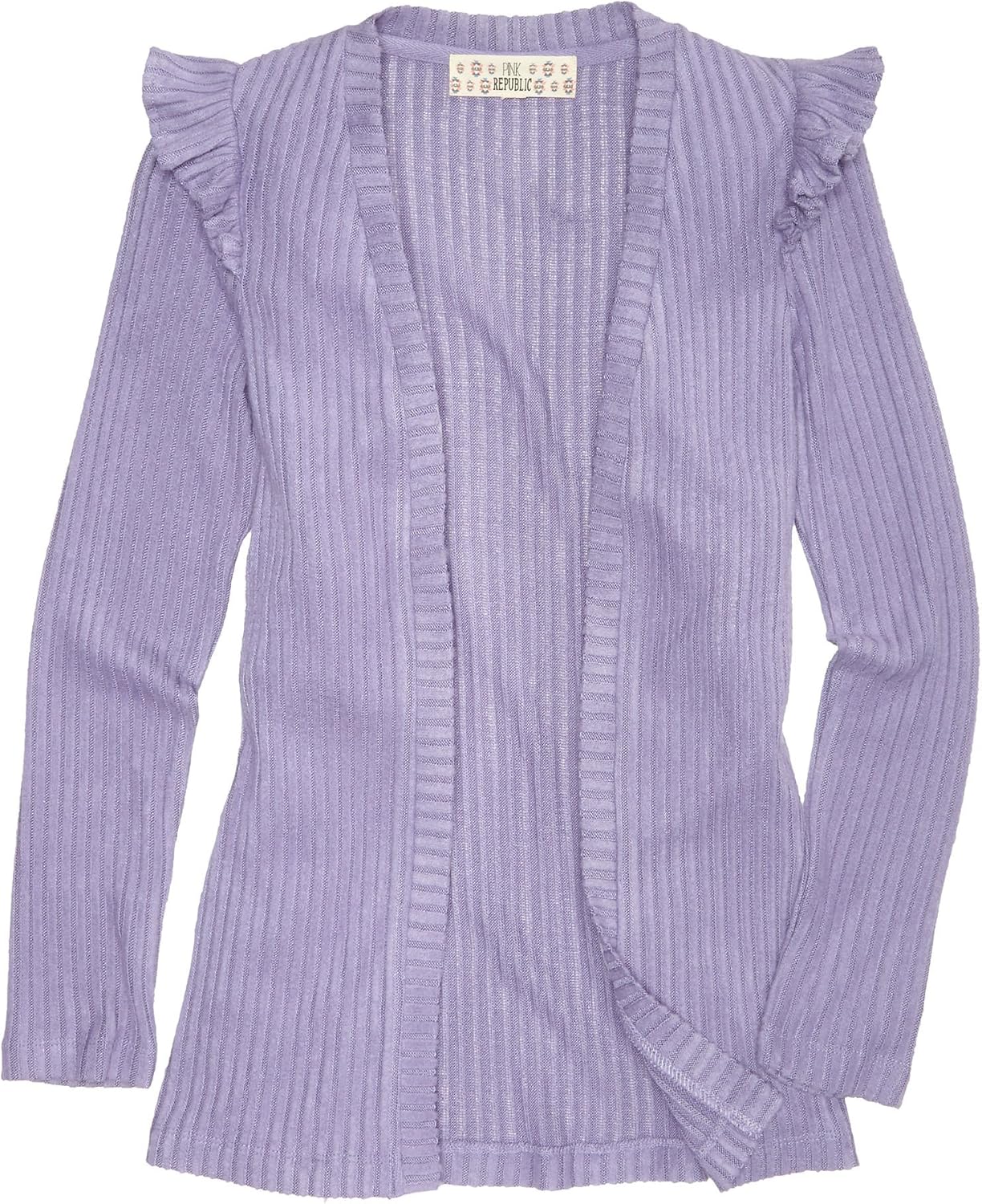 pink republic open front cardigan