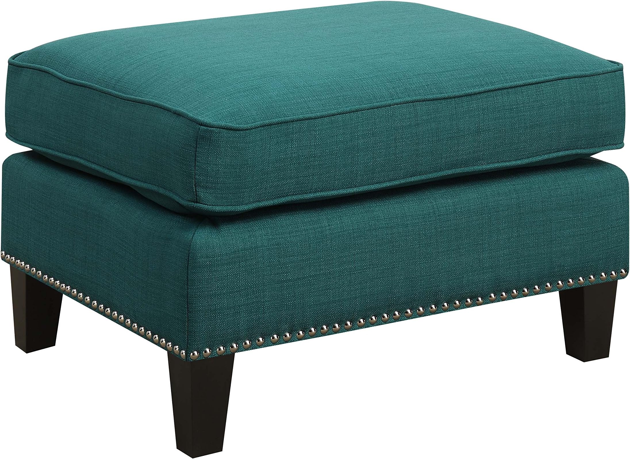 Abbey Avenue Grace Ottoman, Teal