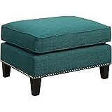 Abbey Avenue Grace Ottoman, Teal