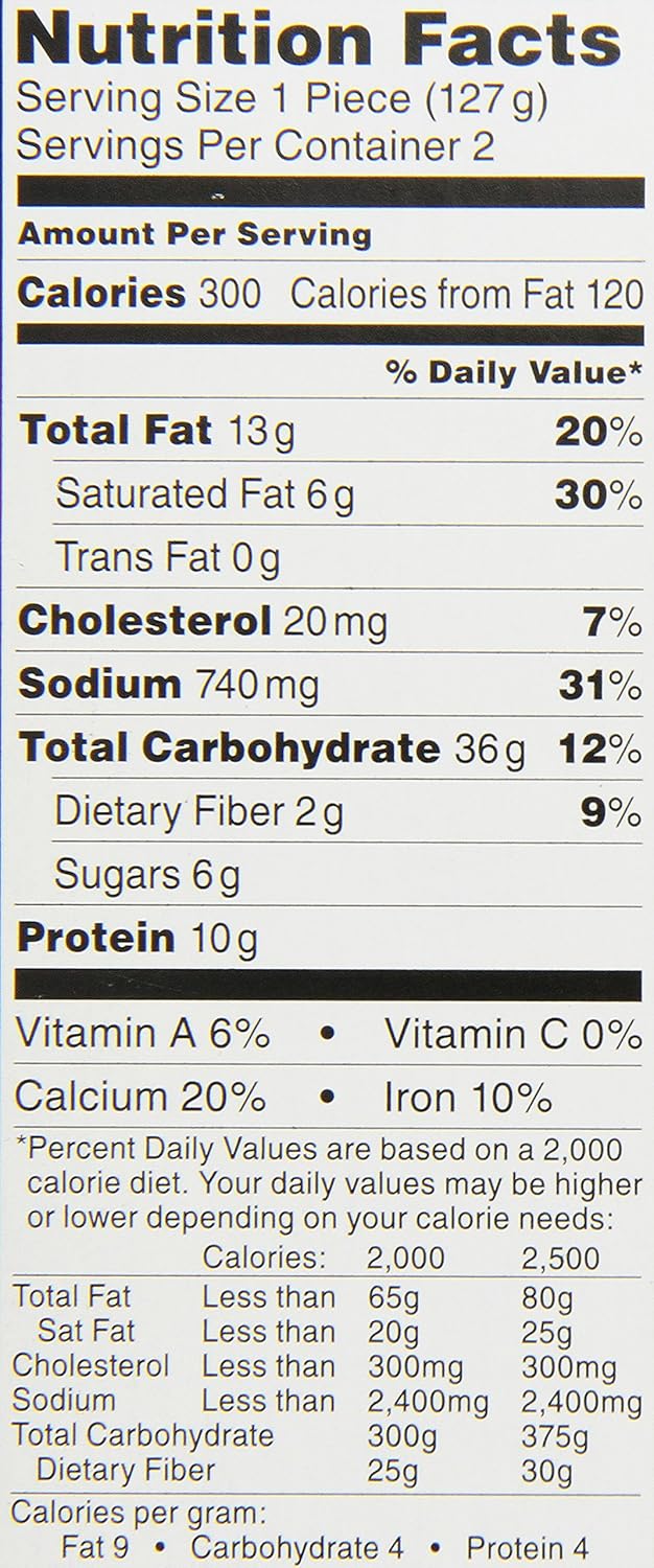 Ham And Cheese Hot Pocket Nutrition Facts Blog Dandk