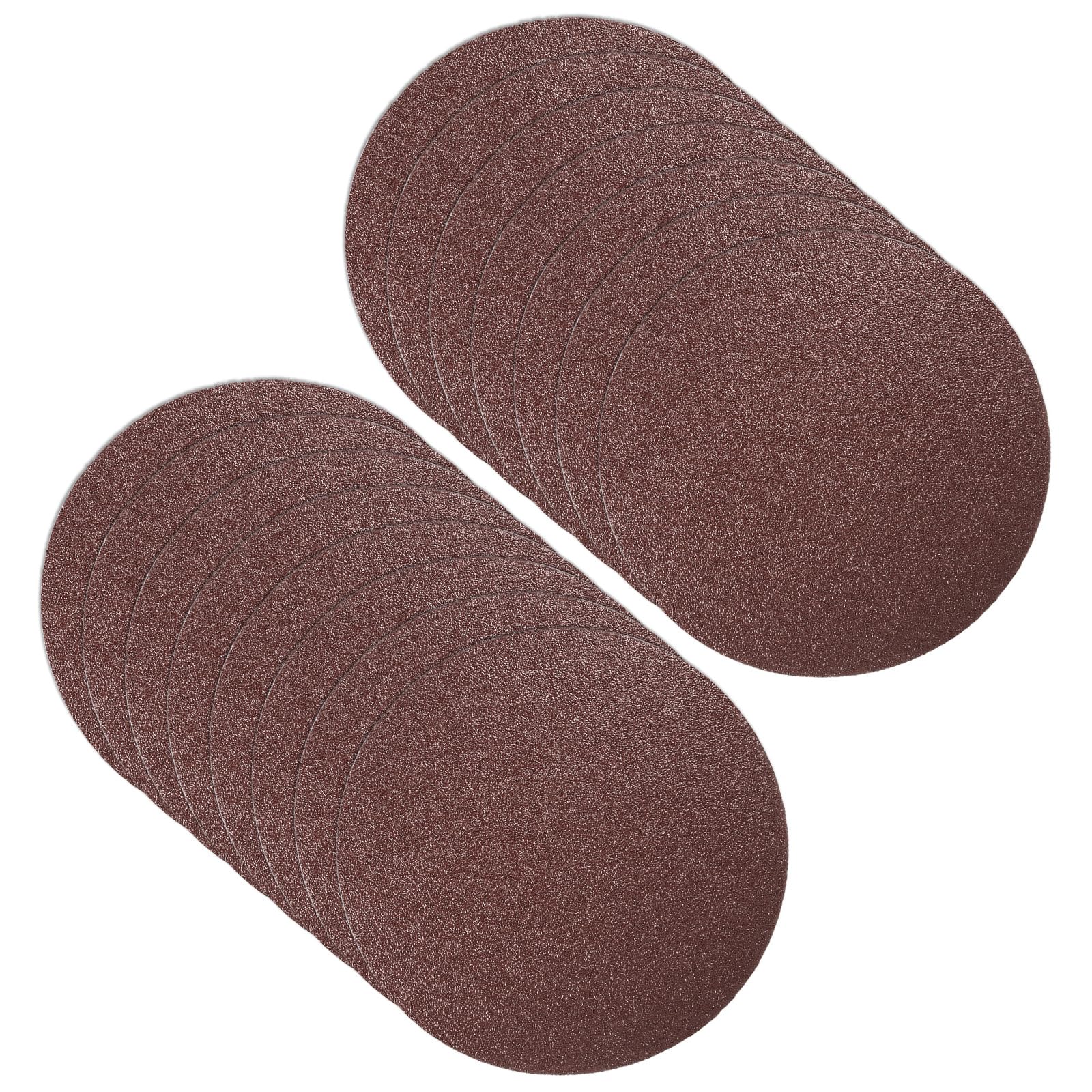 CoCud Hook and Loop Sanding Discs, 8 Inch 200mm Sandpapers 40 Grit Aluminum Oxide Flocking Sandpaper - (Applications: for Wood Metal Drywall), 15 Pieces