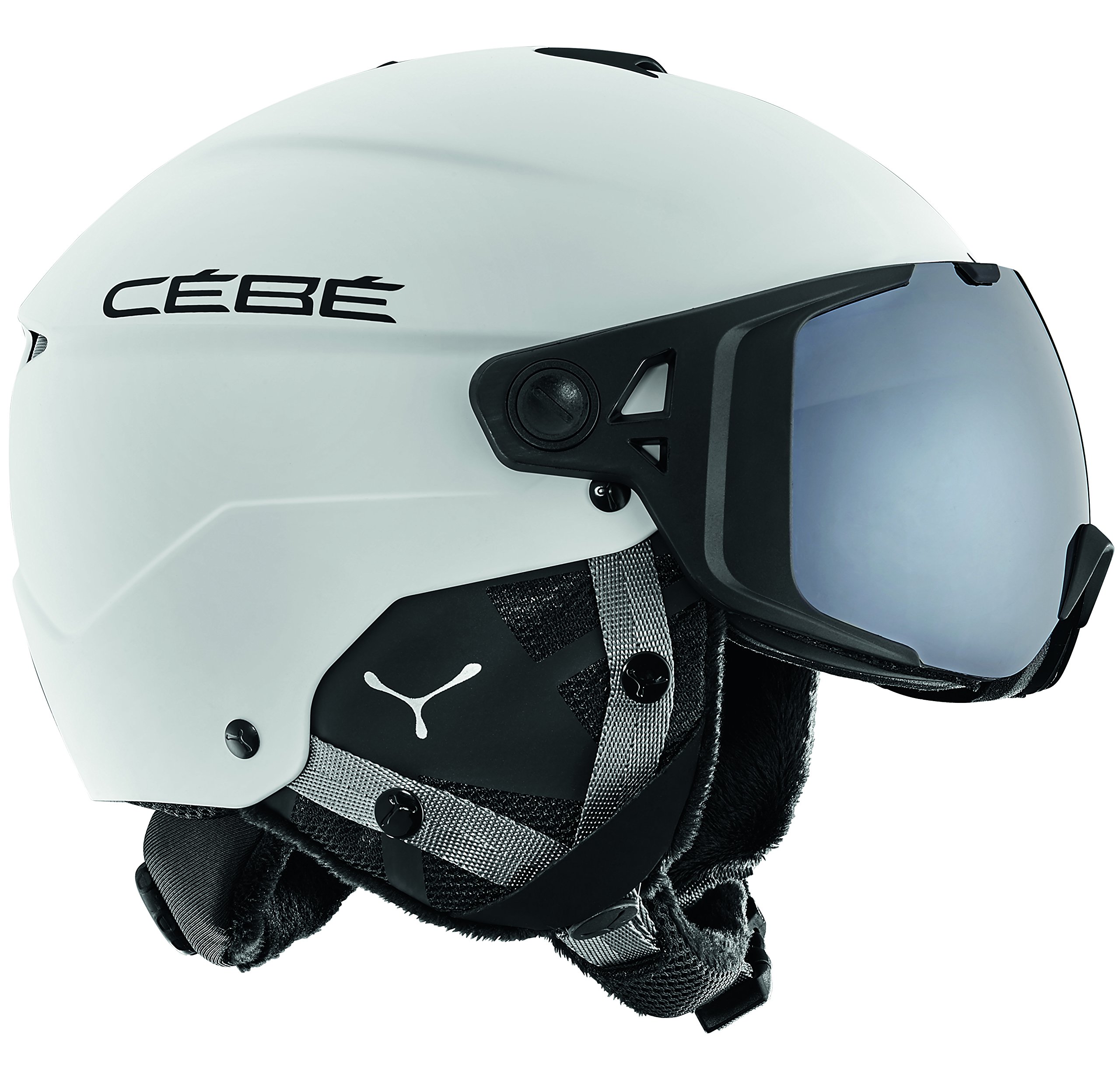 Cébé Element Visor Outdoor Skiing Helmet available in Matte White and Black - 56-59 cm