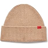 Hugo Mens Small Logo Ribbed Beanie