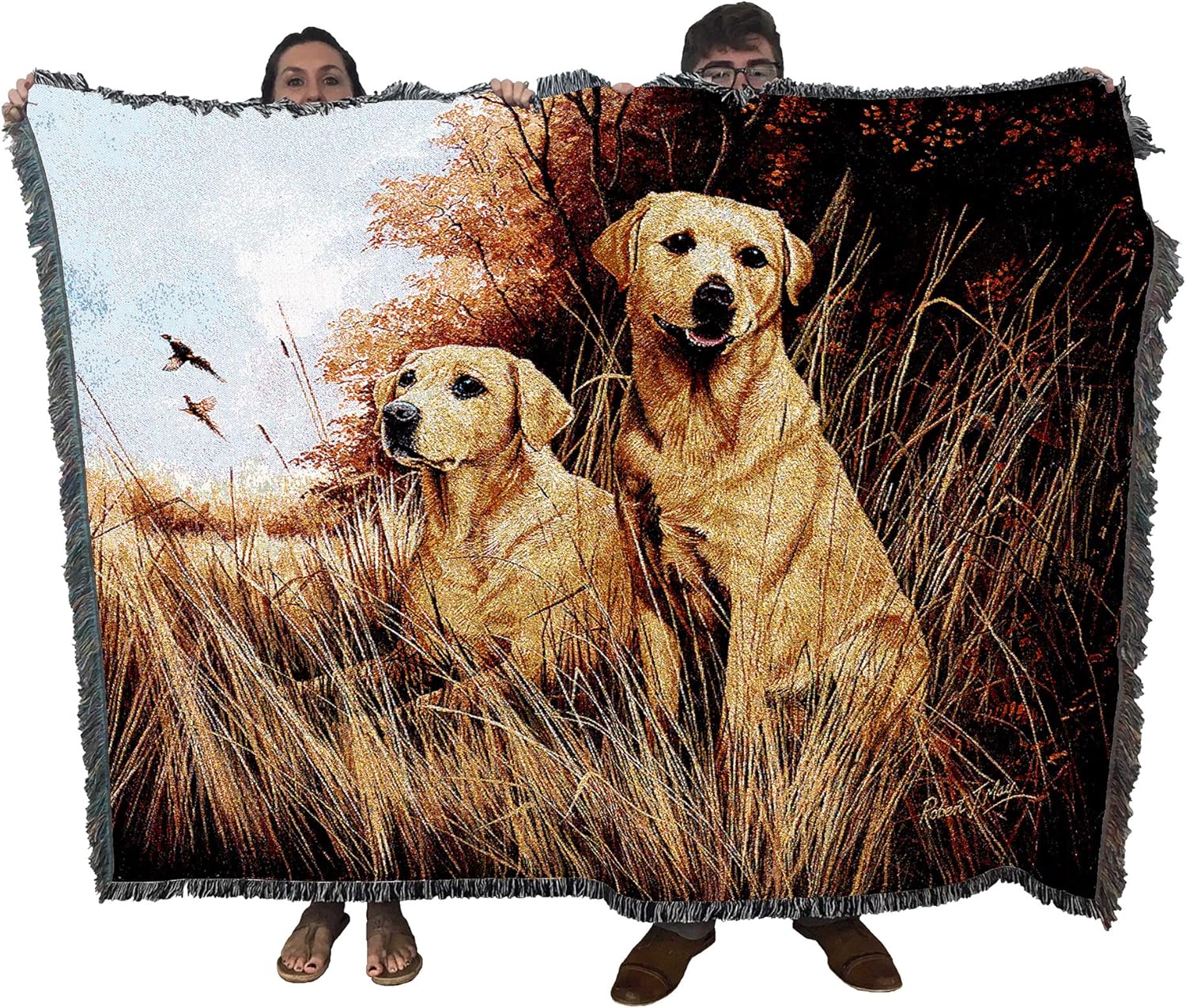 labrador blanket throw
