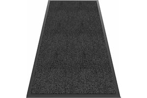 HOMEK Front Door Mat, 4'x8' Indoor Outdoor Door Mat, Commercial Industrial Entrance Doormat, Heavy Duty Welcome Mat, Rubber Backing Non Slip Doormat for Entryway