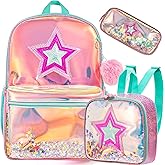 Meetbelify Backpack for Girls Backpacks for Elementary Preschool Students Kids School Cute Backpack with Lunch Box