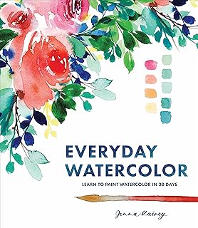 Watercolor With Me Dana Fox 9781624145568 Books Amazon Ca - everyday watercolor learn to paint watercolor in 30 days