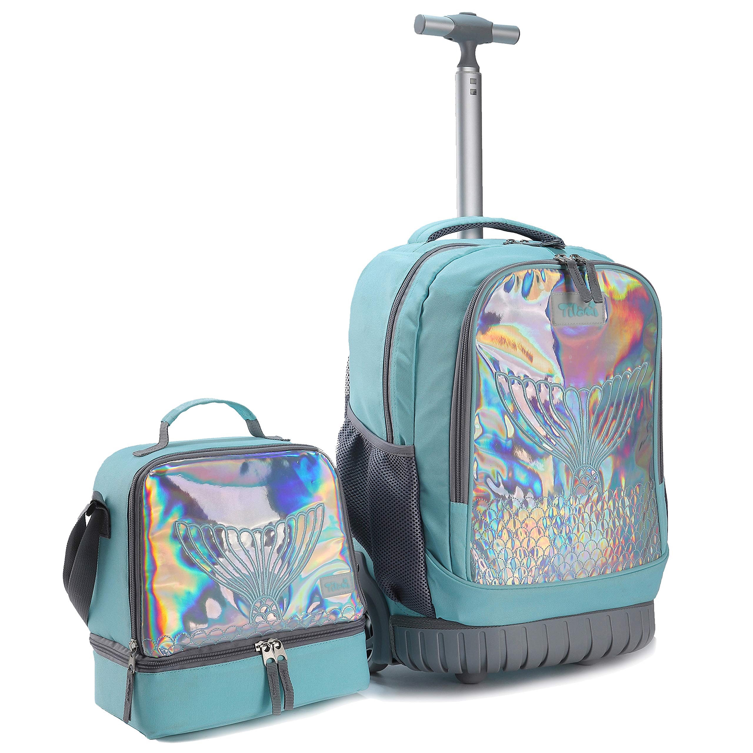 mermaid rolling backpack