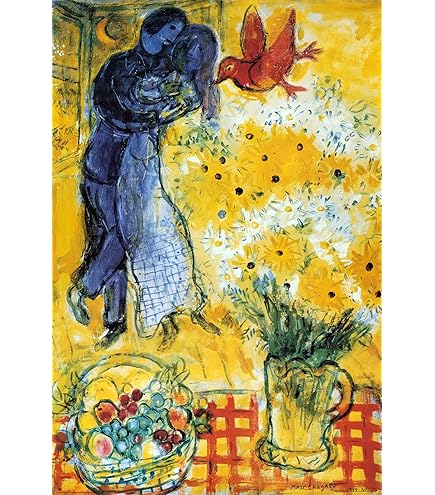 Póster De The Fiddler De Marc Chagall En Lienzo Para Decoración De