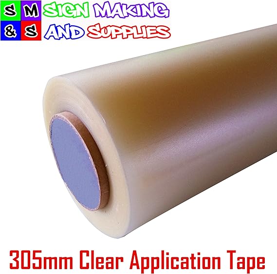 Clear Application Tape 100mtr x 305mm Roll of Medium Tac Vinyl Transfer