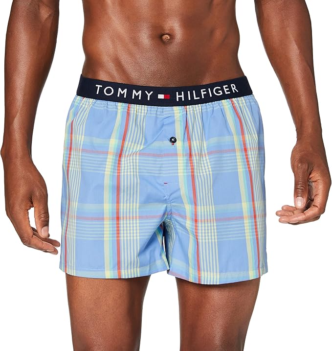 Tommy Hilfiger Men's Woven Boxer Print Shorts Amazon.co.uk Clothing