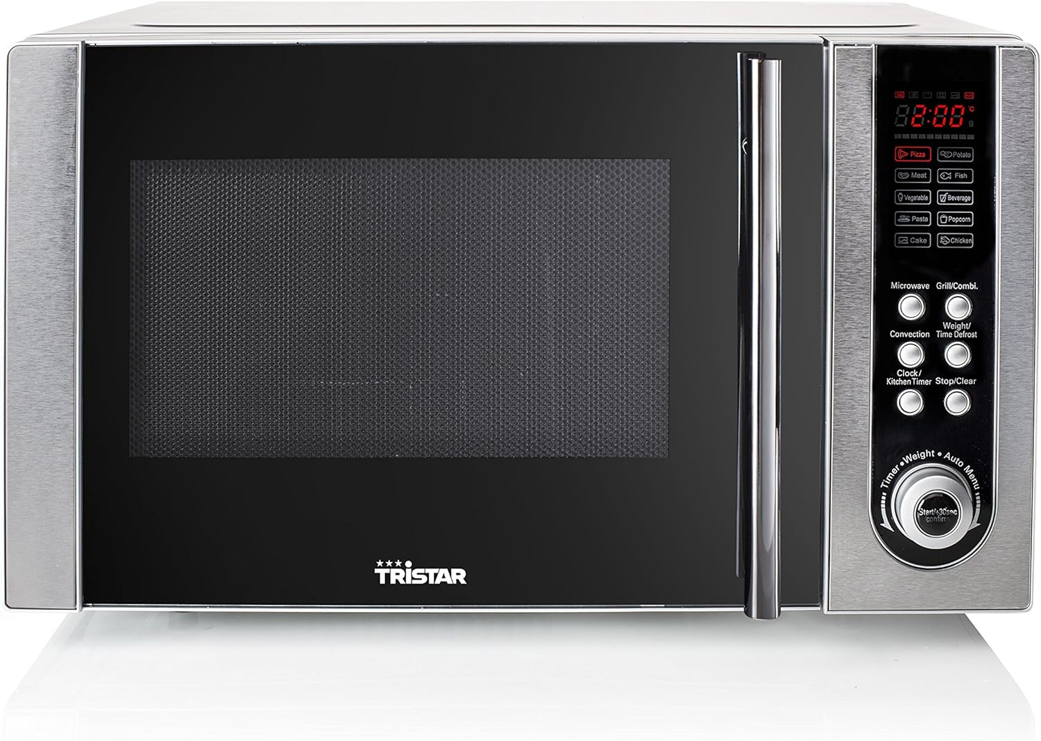 Tristar MW-2897 Horno microondas Combi, 2500 W, 23 litros, Plata: Amazon.es: Hogar