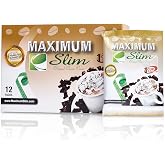 Maximum Slim Premium Instant Cocoa &ndash; Creamy, Delicious 4-in-1 Formula with Natural Herbal Extracts for Energy &amp; Vitality, Maximum Satisfaction &amp; Taste. No Side Effects (Laxative-Free) &ndash;USA Made, 12 Ct