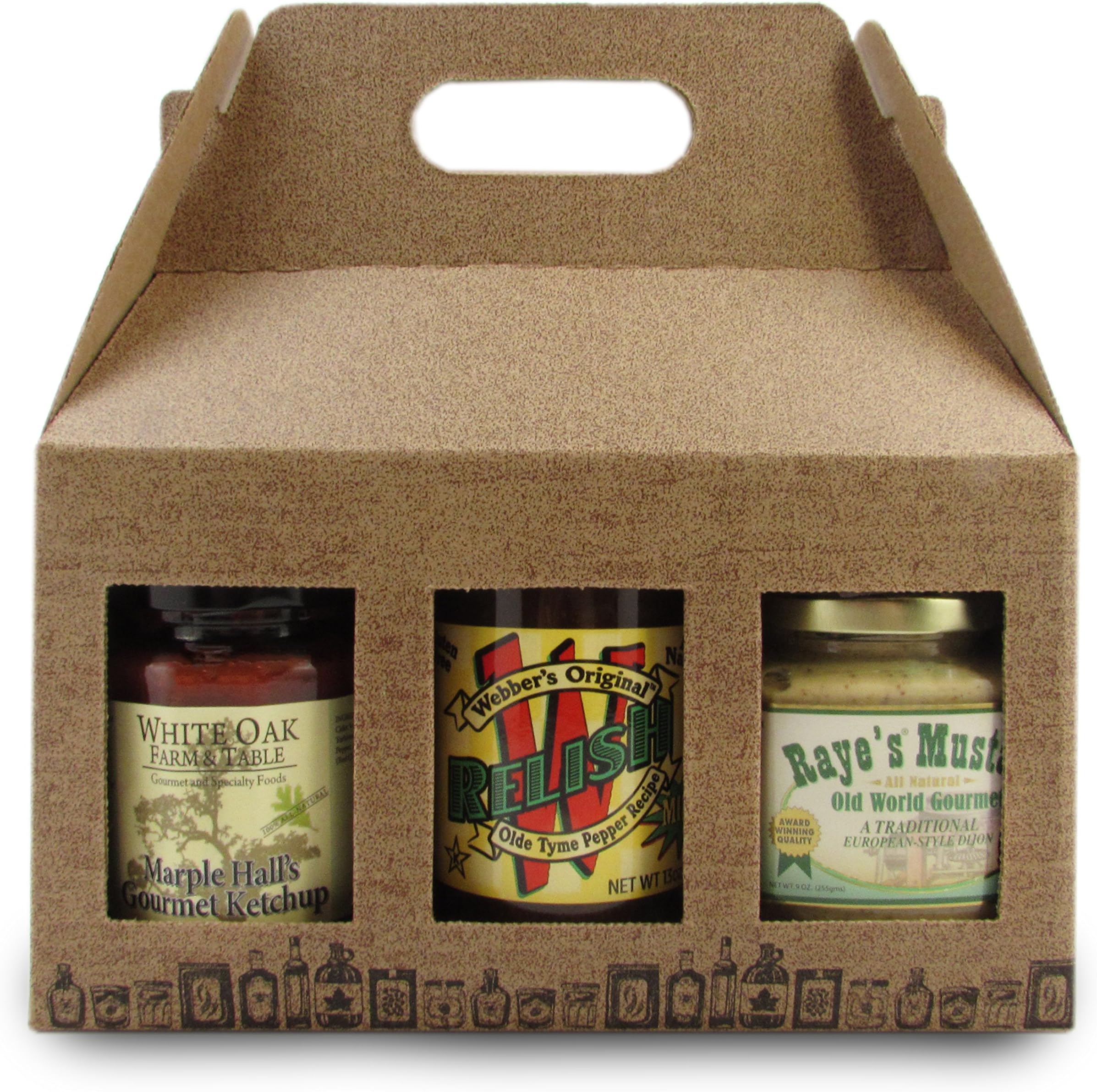 The Local Store's New England Artisan BBQ Gift Set - This Collection Includes a Mustard, Relish and Ketchup to Make You the Talk of the Party!