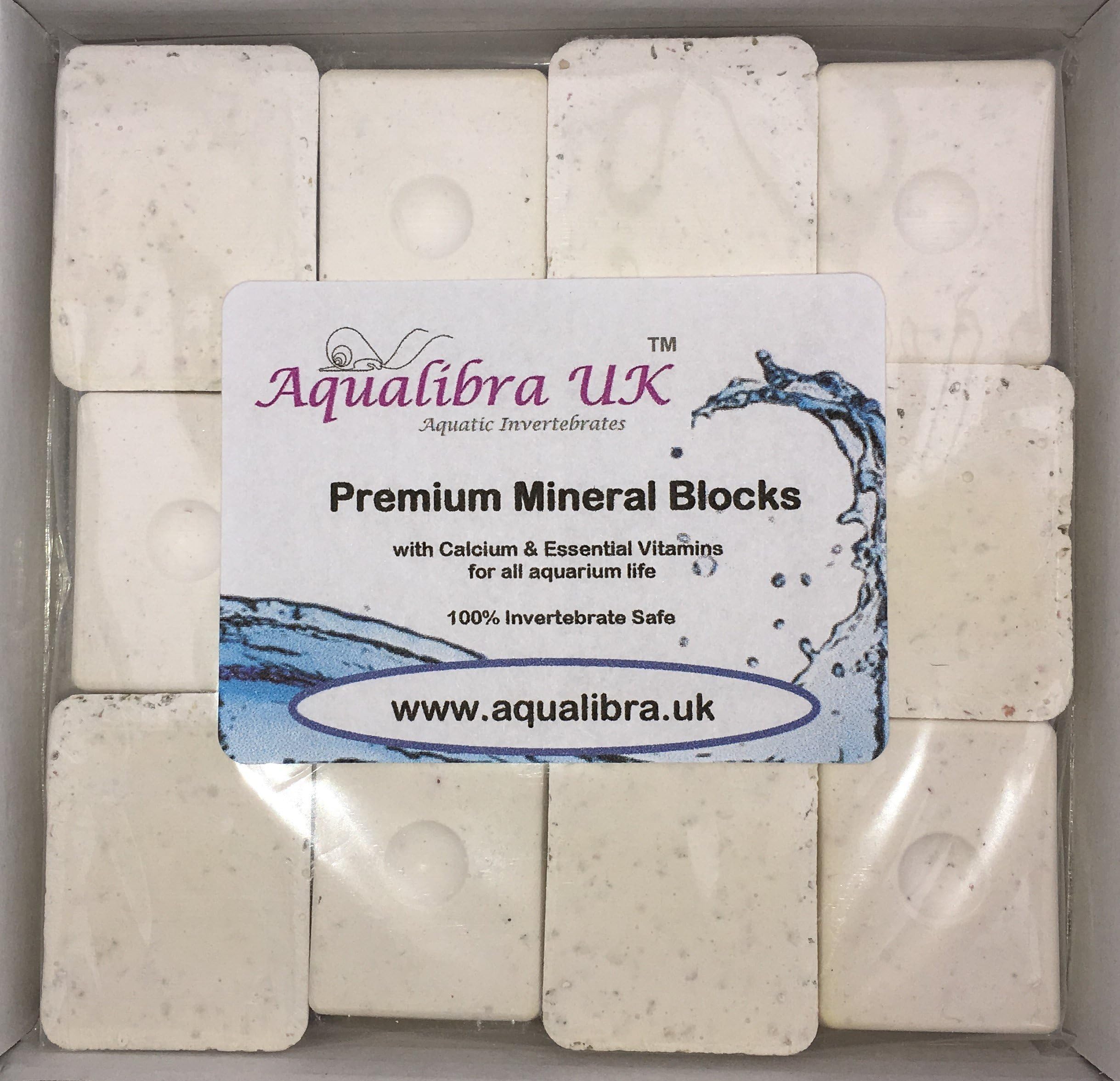 CALCIUM and MINERAL BLOCKS for Aquatic Snails (12 x MEDIUM 11g)