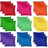 Bean Bags for Tossing 27PCS Colorful Nylon Bean Bags Mini Cornhole Outdoor Toss Gaming for Halloween Games