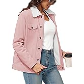 YUCOLEN Corduroy Jacket for Women Sherpa Fleece Lined Jacket Button Down Shacket Warm Winter Western Coat 2026 Trendy