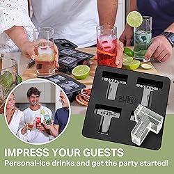 DRINKSPLINKS Silicone Ice Cube Mold Tray - Custom