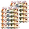NPLUX 24 Count Cupcake Containers 10 Pack Cupcake Holders with Detachable Tall Dome Lids Clear Plastic Stackable Cupcake Boxes for 240 Cupcakes, BPA Free, Standard Size
