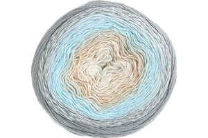 YARN ART YarnArt Flowers Yarn 55% Cotton 45% Acrylic 250gr 1094yds Multicolor Cotton Yarn Rainbow Crochet Yarn Spring Summer 2 Sport Yarn (268)