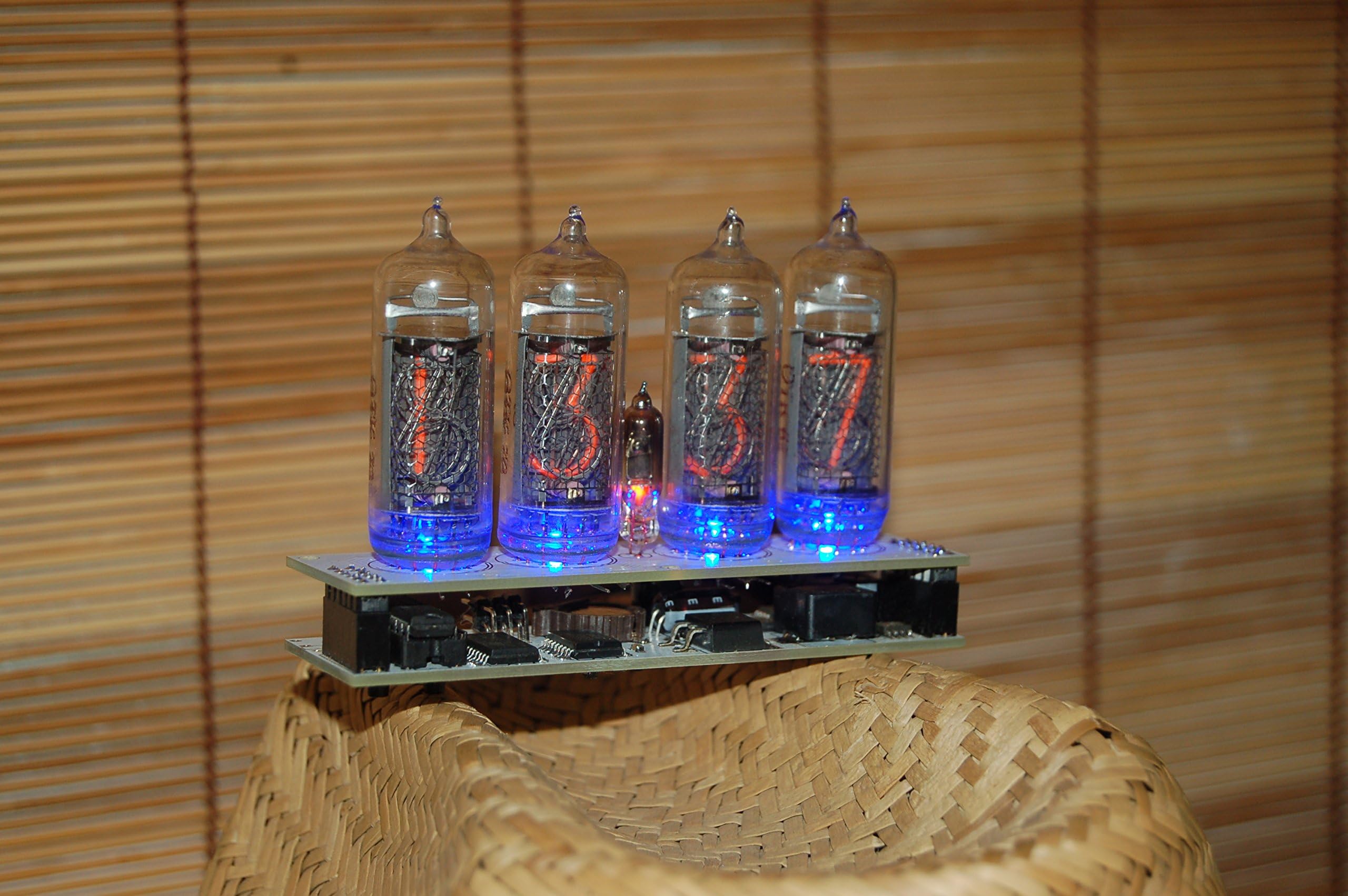 Nixie Clock with IN14 Tubes, Assembled.