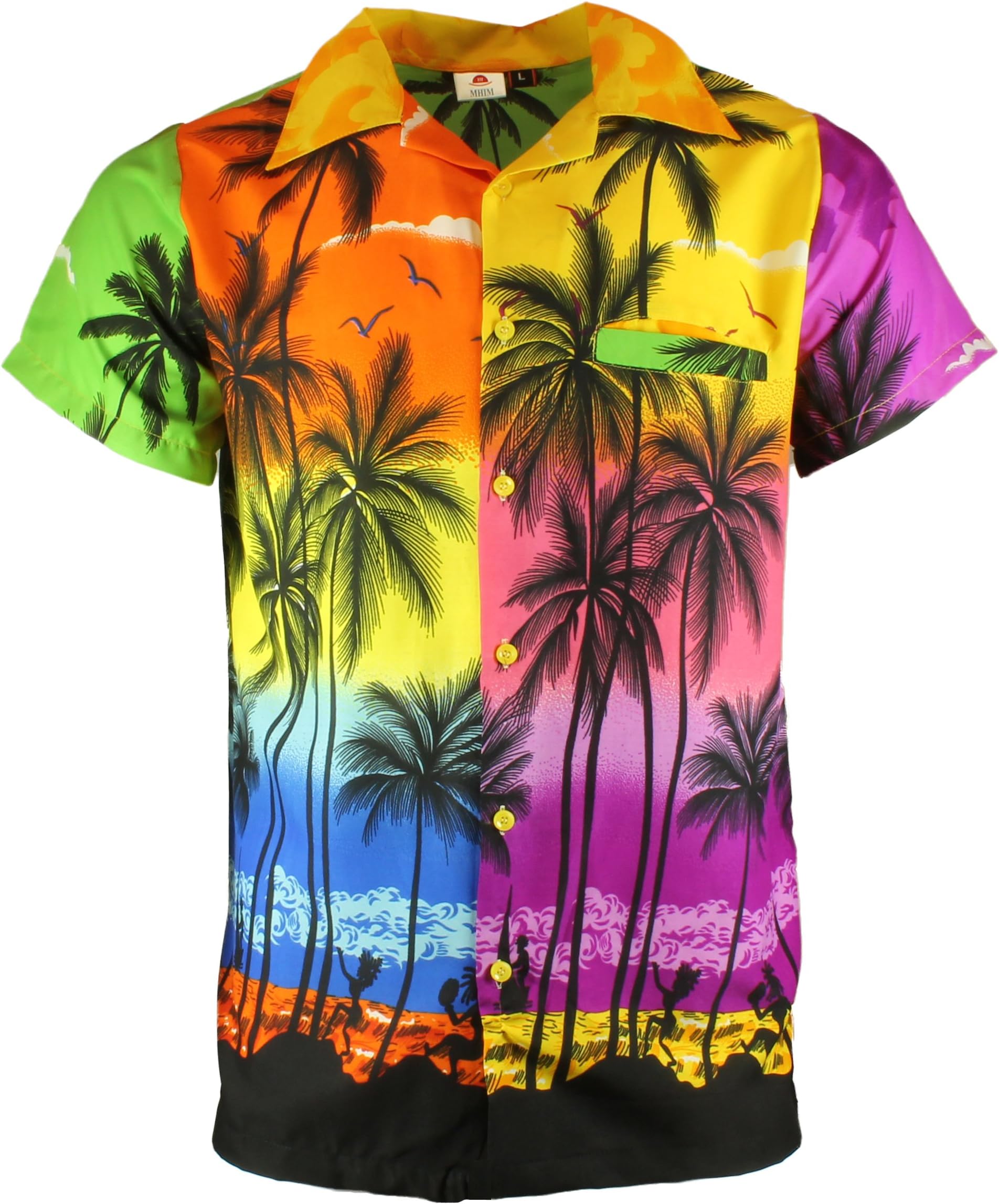 Hawaiian Shirts Party Fancy Dress Beach Palm Tree Shirt Stag Party Small to XXL Small, Medium Large