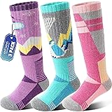 ANTSANG Kids Merino Wool Ski Socks for Girls Boys