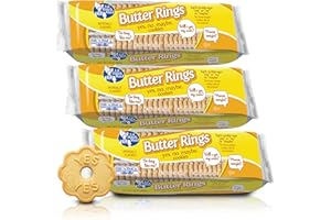 Lil Dutch Maid Butter Ring Cookies | 10 oz (Pack of 3) | Classic Golden Butter Cookies with Rich Flavor | Crisp Ring-Shaped Snack