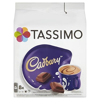 TASSIMO Cadbury Hot Chocolate Kaffee Kapseln T Discs Refills 5er Pack, 40 Getränke