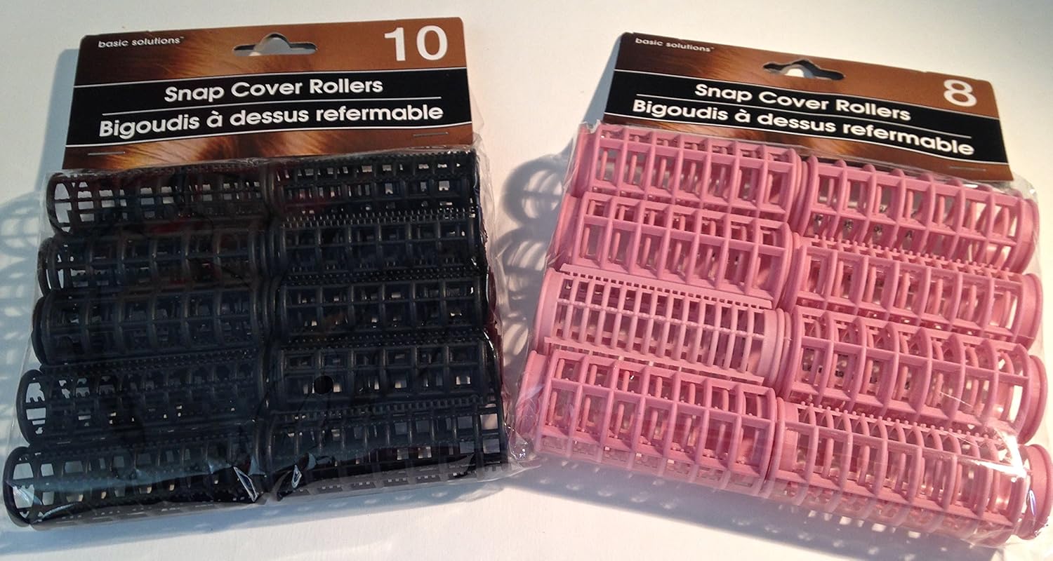 Snap on Hair Rollers Set of Two Sizes