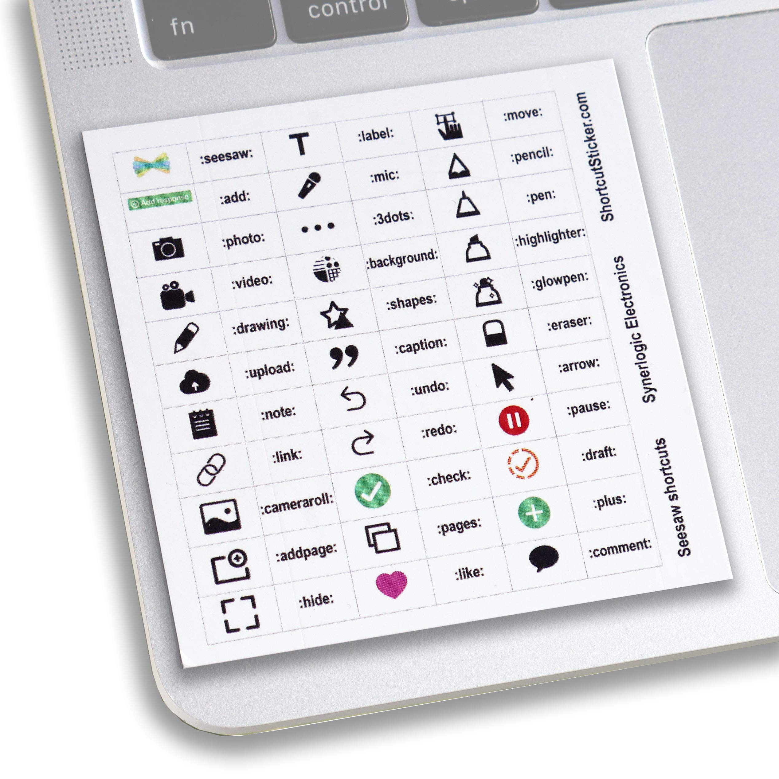 Buy SYNERLOGIC Seesaw App Icon Keyboard Shortcut Cheat Sheet Durable Buy SYNERLOGIC Seesaw App Icon Keyboard Shortcut Cheat Sheet Durable