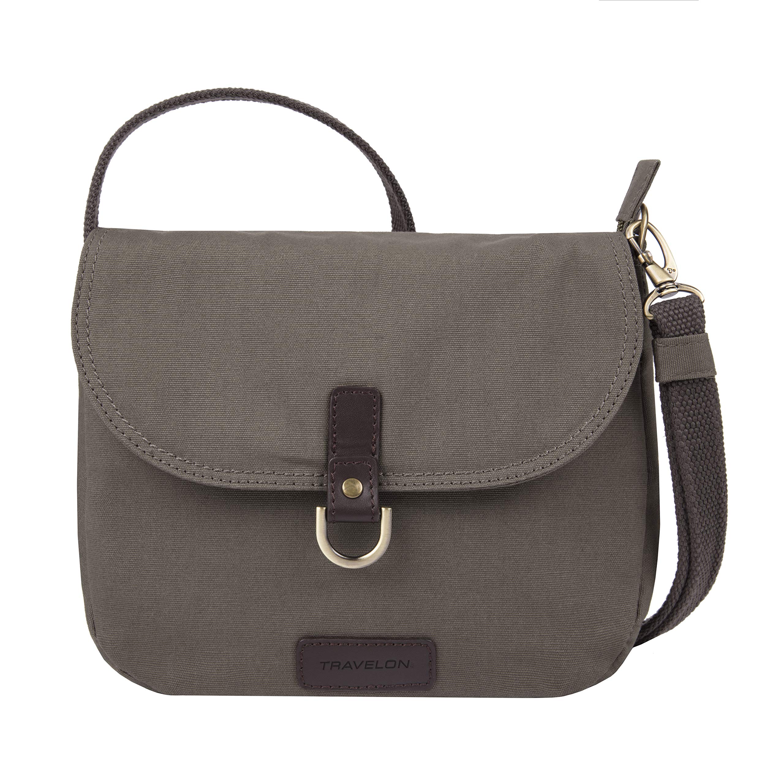 Travelon Anti-Theft Courier Saddle Crossbody Bag - Gray