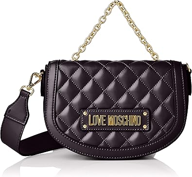 black quilted moschino bag