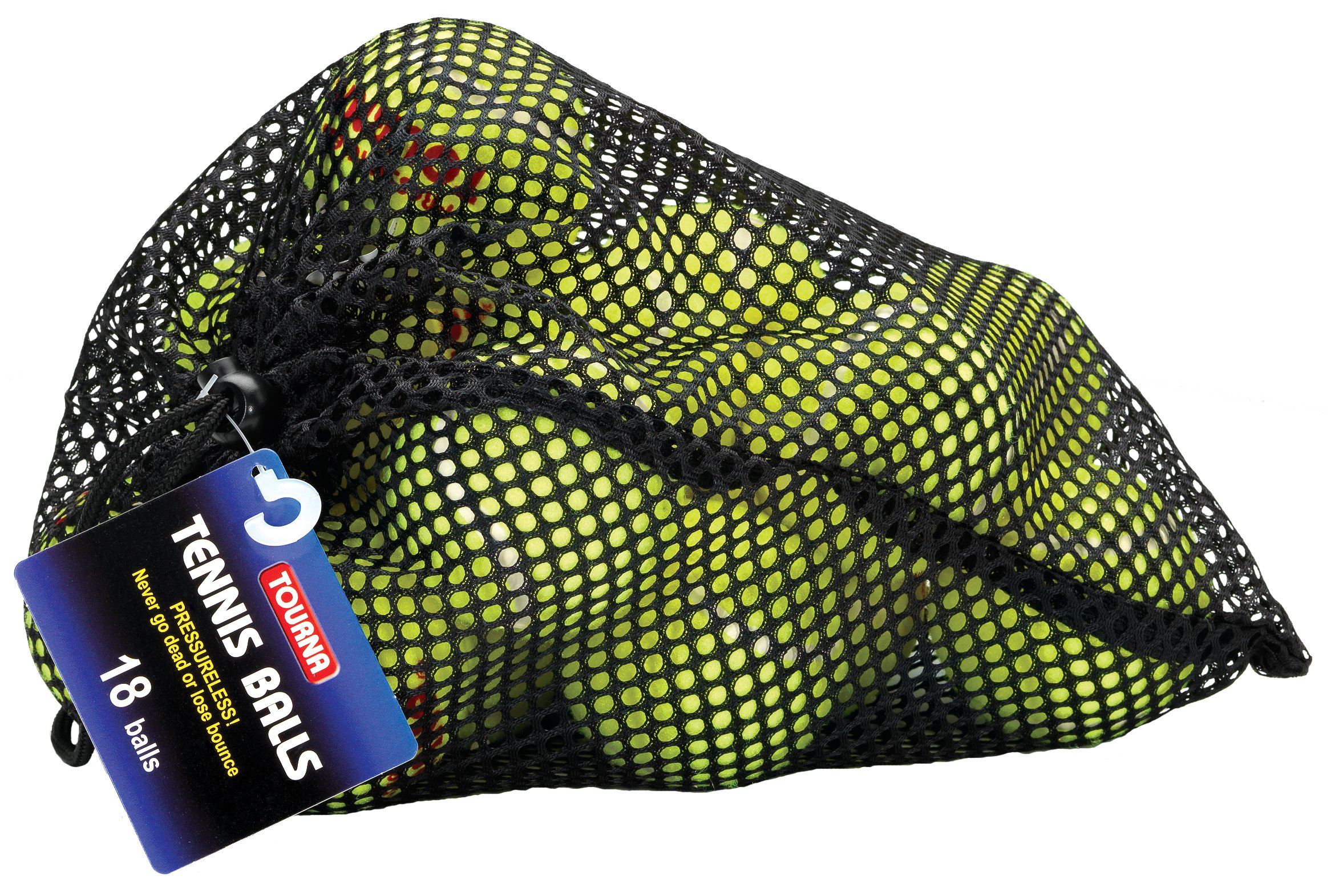 Tourna Mesh Carry Bag of 18 Tennis Balls ExerciseN