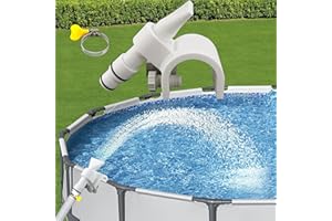 GFYYBKJ Pool Fountain for Above Ground Pools Only, Compatible with INTEX Above Ground Pools & Bestway Swimming Pools Above Ground, Fits Metal Frame and Ultra Frame Pools, Above Ground Pool Cooler Accessories