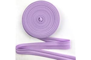 Heyiwell 20mm 20Meter Cotton Single Fold Bias Tape Bias Binding for Sewing Seaming DIY Garment Accessories,Lavender